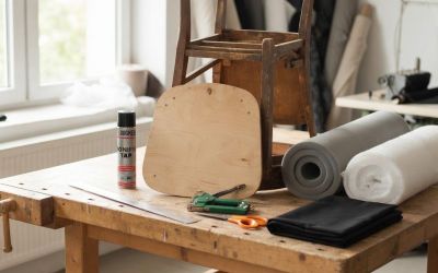 Jak tapicerować siedzisko krzesła krok po kroku – prosty poradnik DIY