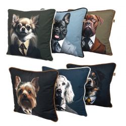 Pakiet Sześciu Poduszek Ozdobnych 45x45 cm - Psy Pakiet Sześciu Poduszek Ozdobnych 45x45 cm - Psy