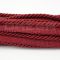 Sznurek ozdobny z wypustką 6 mm bordowy KM12208