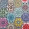 Tkanina HEXAGONY MANDALA 01 SOFT VELVET