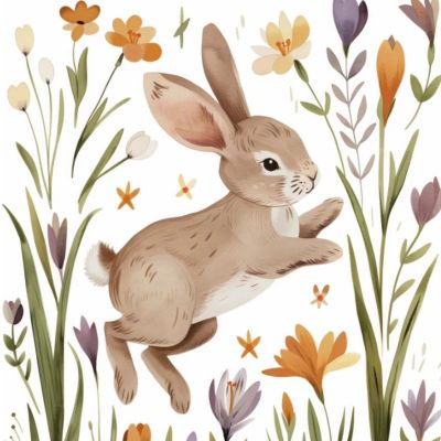 Tkanina WIELKANOC 06 Soft Velvet Panel Poduszkowy