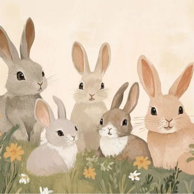 Tkanina WIELKANOC 06 Soft Velvet Panel Poduszkowy