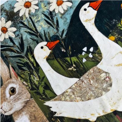 Tkanina WIELKANOC 06 Soft Velvet Panel Poduszkowy