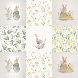 Tkanina WIELKANOC 02 Wonder Velvet Panel Poduszkowy